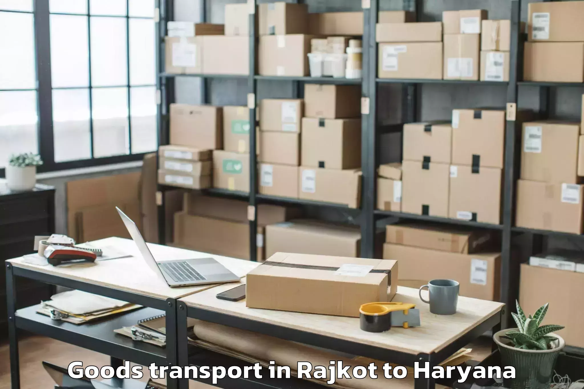 Top Rajkot to Kheri Sampla Goods Transport Available